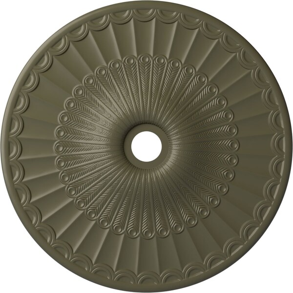 Ekena Millwork Galveston Ceiling Medallion (Canopies up to 4 3/4"), 36 5/8"OD x 3 5/8"ID x 2 3/8"P, Painted Turtle CM36GLPTF - main
